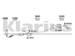 KLARIUS 391652E išmetimo sistema 
 Išmetimo sistema -> Išmetimo sistema, visa