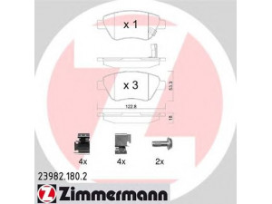 ZIMMERMANN 23982.180.2 stabdžių trinkelių rinkinys, diskinis stabdys 
 Techninės priežiūros dalys -> Papildomas remontas
16 05 184, 16 05 258, 16 05 353