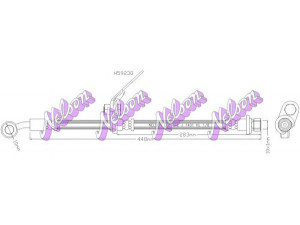 Brovex-Nelson H5923Q stabdžių žarnelė 
 Stabdžių sistema -> Stabdžių žarnelės
01464SDAA01, 01464SEAE00