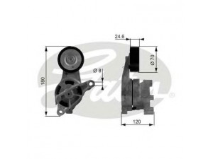 GATES T38438 įtempiklio skriemulys, V formos rumbuotas diržas 
 Diržinė pavara -> V formos rumbuotas diržas/komplektas -> Įtempiklio skriemulys
03G903315A, 03G903315A, 03G903315A