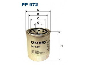 FILTRON PP972 kuro filtras 
 Techninės priežiūros dalys -> Papildomas remontas
8943940792, 818534, XD26, 0000206573