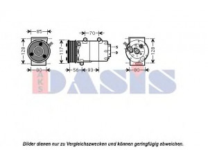 AKS DASIS 851690N kompresorius, oro kondicionierius 
 Oro kondicionavimas -> Kompresorius/dalys
1435796, 1441291, 1495796, 1543958