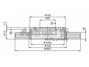 ASHUKI N013-21 stabdžių diskas 
 Dviratė transporto priemonės -> Stabdžių sistema -> Stabdžių diskai / priedai
0 986 478 835/BOSCH, 09.7357.10/BREMBO