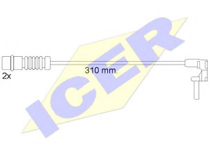 ICER 610453 E C įspėjimo kontaktas, stabdžių trinkelių susidėvėjimas 
 Stabdžių sistema -> Susidėvėjimo indikatorius, stabdžių trinkelės
435 542 00 17