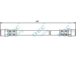 APEC braking HOS4039 stabdžių žarnelė 
 Stabdžių sistema -> Stabdžių žarnelės
4634280635