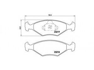 BREMBO P 23 124 stabdžių trinkelių rinkinys, diskinis stabdys 
 Techninės priežiūros dalys -> Papildomas remontas
7078947, 9947917