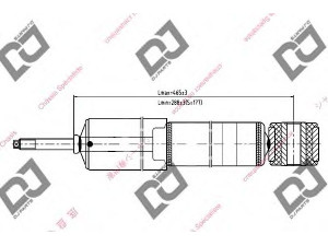 DJ PARTS DS1089GT amortizatorius 
 Pakaba -> Amortizatorius
4170056B00, 4170060A00, 4170060A01