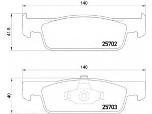 BREMBO P 68 059 stabdžių trinkelių rinkinys, diskinis stabdys 
 Techninės priežiūros dalys -> Papildomas remontas
410602581R, 410605612R, 410605612R