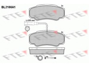 FTE BL2166A1 stabdžių trinkelių rinkinys, diskinis stabdys 
 Techninės priežiūros dalys -> Papildomas remontas
D4060-MA000, 5001 868 608