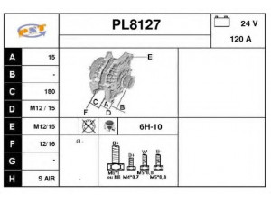 SNRA PL8127 kintamosios srovės generatorius
0071542802