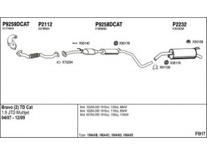 FENNO FI917 išmetimo sistema 
 Išmetimo sistema -> Išmetimo sistema, visa