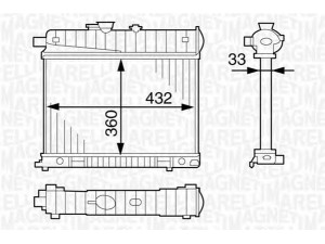 MAGNETI MARELLI 350213122400 radiatorius, variklio aušinimas 
 Aušinimo sistema -> Radiatorius/alyvos aušintuvas -> Radiatorius/dalys
2025002003, 2025002603, 2025005803