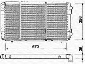 MAGNETI MARELLI 350213361000 radiatorius, variklio aušinimas 
 Aušinimo sistema -> Radiatorius/alyvos aušintuvas -> Radiatorius/dalys
4401893, 7700741216, 9109893