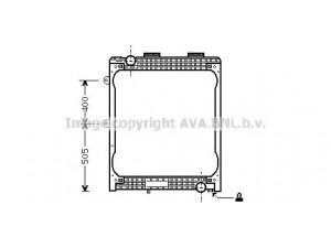 AVA QUALITY COOLING MN2023 radiatorius, variklio aušinimas
81061016421, 81061016439