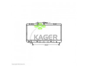 KAGER 31-1115 radiatorius, variklio aušinimas 
 Aušinimo sistema -> Radiatorius/alyvos aušintuvas -> Radiatorius/dalys
1640011350, 1640011750