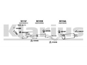 KLARIUS 790257U išmetimo sistema 
 Išmetimo sistema -> Išmetimo sistema, visa