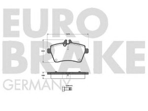 EUROBRAKE 5502223356 stabdžių trinkelių rinkinys, diskinis stabdys 
 Techninės priežiūros dalys -> Papildomas remontas
1694200220, 1694200320, 1694200720