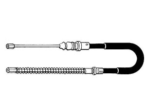CEF PU02159 trosas, stovėjimo stabdys 
 Stabdžių sistema -> Valdymo svirtys/trosai
474574