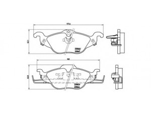 BREMBO P 59 030 stabdžių trinkelių rinkinys, diskinis stabdys 
 Techninės priežiūros dalys -> Papildomas remontas
1605000, 1605034, 1605070, 1605121