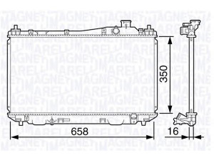 MAGNETI MARELLI 350213133000 radiatorius, variklio aušinimas