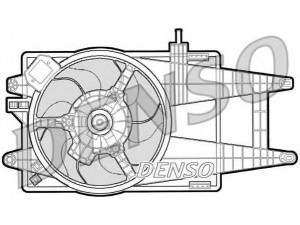 DENSO DER09040 ventiliatorius, radiatoriaus 
 Aušinimo sistema -> Oro aušinimas
51721477, 51738357
