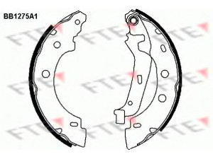 FTE BB1275A1 stabdžių trinkelių komplektas 
 Techninės priežiūros dalys -> Papildomas remontas
44060-00QAG, 77 01 205 523, 77 01 207 555