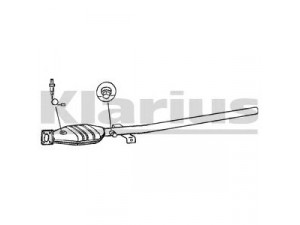 KLARIUS 311161 katalizatoriaus keitiklis 
 Išmetimo sistema -> Katalizatoriaus keitiklis
443131702BX, 4A0131089CX, 4A0131089EX