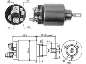 MAGNETI MARELLI 940113050202 solenoidinis jungiklis, starteris