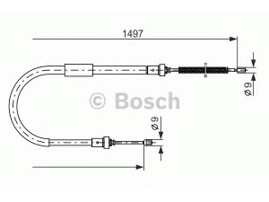BOSCH 1 987 477 939 trosas, stovėjimo stabdys 
 Stabdžių sistema -> Valdymo svirtys/trosai
82 00 269 348, 82 00 673 247