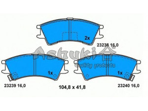 ASHUKI 1080-4250 stabdžių trinkelių rinkinys, diskinis stabdys 
 Techninės priežiūros dalys -> Papildomas remontas
0 986 424 575/BOSCH, 16541/FEBI