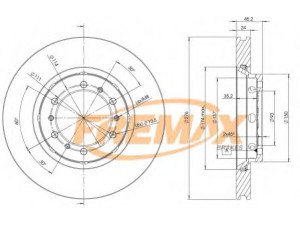 FREMAX BD-7042 stabdžių diskas 
 Stabdžių sistema -> Diskinis stabdys -> Stabdžių diskas
MB895730