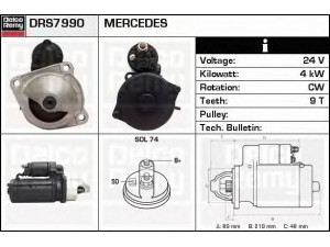 DELCO REMY DRS7990 starteris 
 Elektros įranga -> Starterio sistema -> Starteris