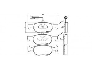 BREMBO P 23 057 stabdžių trinkelių rinkinys, diskinis stabdys 
 Techninės priežiūros dalys -> Papildomas remontas
9947118, 9947446, 9947629, 9950713