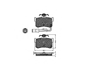 SPIDAN 31288 stabdžių trinkelių rinkinys, diskinis stabdys
43022-SG9-V00, GBP90302