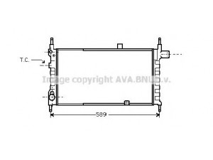AVA QUALITY COOLING OL2063 radiatorius, variklio aušinimas 
 Aušinimo sistema -> Radiatorius/alyvos aušintuvas -> Radiatorius/dalys
1302026, 1302074, 90180560, 90444154