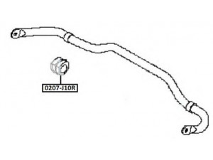 ASVA 0207-J10R įvorė, stabilizatorius