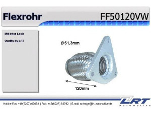 LRT FF50120VW lanksti žarna, išmetimo sistema
82.00.105.517