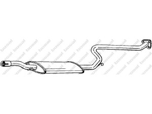 BOSAL 283-283 vidurinis duslintuvas 
 Išmetimo sistema -> Duslintuvas
82 414 286, 82 421 919