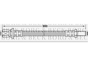 BORG & BECK BBH7224 stabdžių žarnelė 
 Stabdžių sistema -> Stabdžių žarnelės
9094702B95