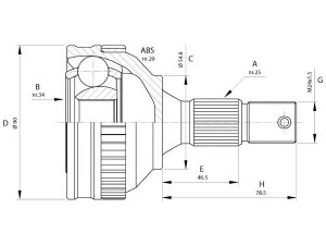 OPEN PARTS CVJ5216.10 jungčių komplektas, kardaninis velenas 
 Ratų pavara -> Sujungimai/komplektas
32720C, 32720E, 3272E3, 3272F6