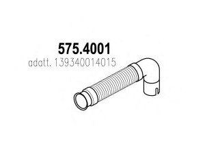 ASSO 575.4001 lanksti žarna, išmetimo sistema
139340014015