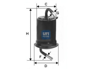 UFI 31.639.00 kuro filtras