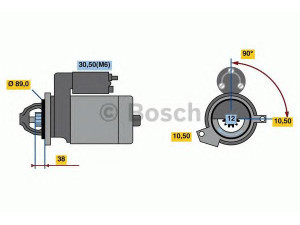 BOSCH 0 001 139 023 starteris 
 Elektros įranga -> Starterio sistema -> Starteris
1740948, 1745176, CC1T 11000 DC