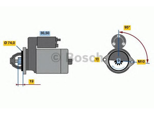 BOSCH 0 986 023 260 starteris 
 Elektros įranga -> Starterio sistema -> Starteris
28100 0D090, 28100 0D180