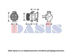 AKS DASIS 850357N kompresorius, oro kondicionierius 
 Oro kondicionavimas -> Kompresorius/dalys
64526922397, 64536922397, 6922397