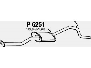 FENNO P6251 galinis duslintuvas 
 Išmetimo sistema -> Duslintuvas
14300-M79GA0