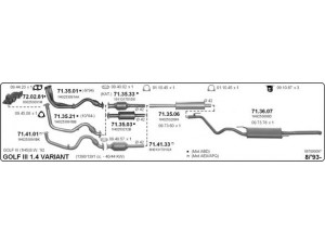 IMASAF 587000097 išmetimo sistema 
 Išmetimo sistema -> Išmetimo sistema, visa