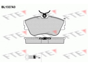 FTE BL1327A3 stabdžių trinkelių rinkinys, diskinis stabdys 
 Techninės priežiūros dalys -> Papildomas remontas
701 698 151 D, 701 698 151 E, 701 698 151 J