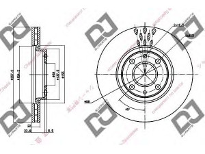 DJ PARTS BD1297 stabdžių diskas 
 Stabdžių sistema -> Diskinis stabdys -> Stabdžių diskas
46401356, 46542383