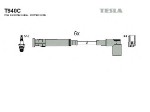 TESLA T940C uždegimo laido komplektas 
 Kibirkšties / kaitinamasis uždegimas -> Uždegimo laidai/jungtys
12121705718